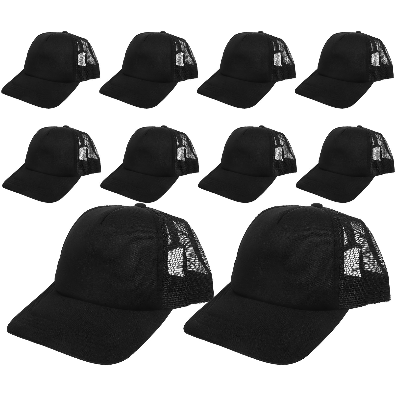 Hat Sublimation Blank - 10 قطع من قبعات البيسبول الشبكية