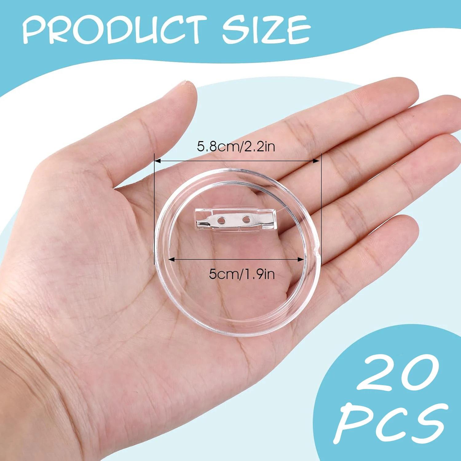 5-20 قطعة أزرار فارغة مع دبابي - مراجعة Button Badge Blank وسعره