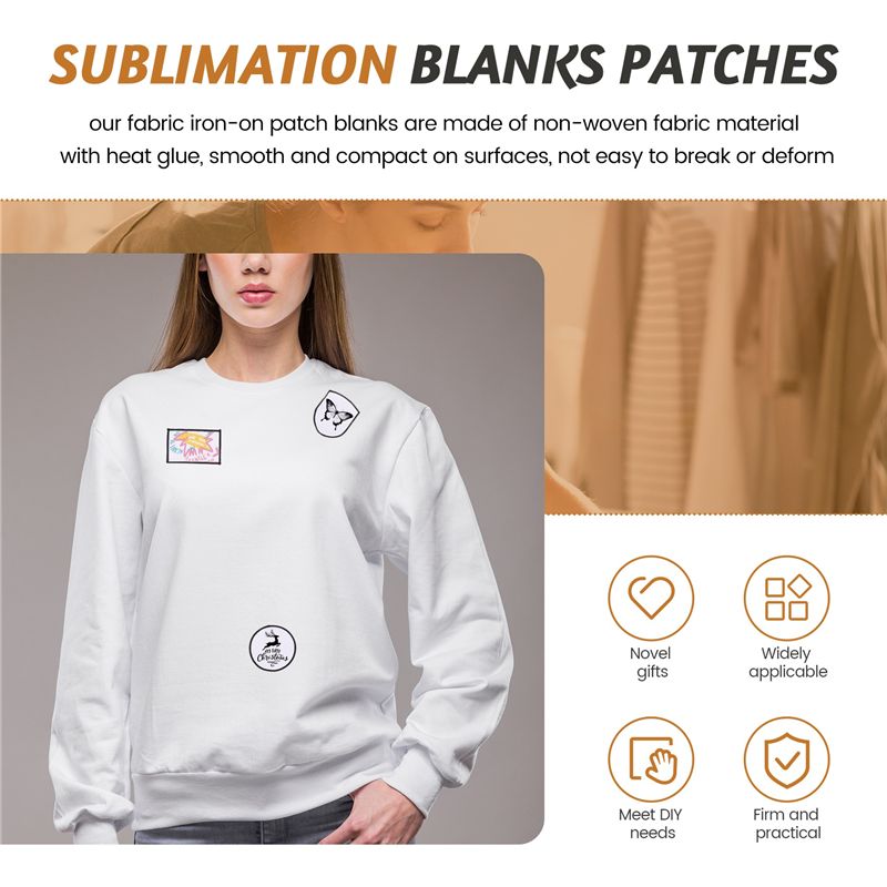 60 قطعة من رقع القماش الفارغة  - مراجعة Hat Sublimation Blank وسعره