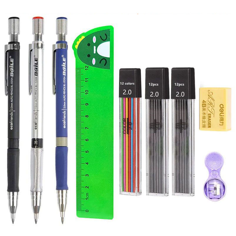 مجموعة أقلام رصاص ميكانيكية 2. - مراجعة Staedtler Pencil Lumocolor وسعره