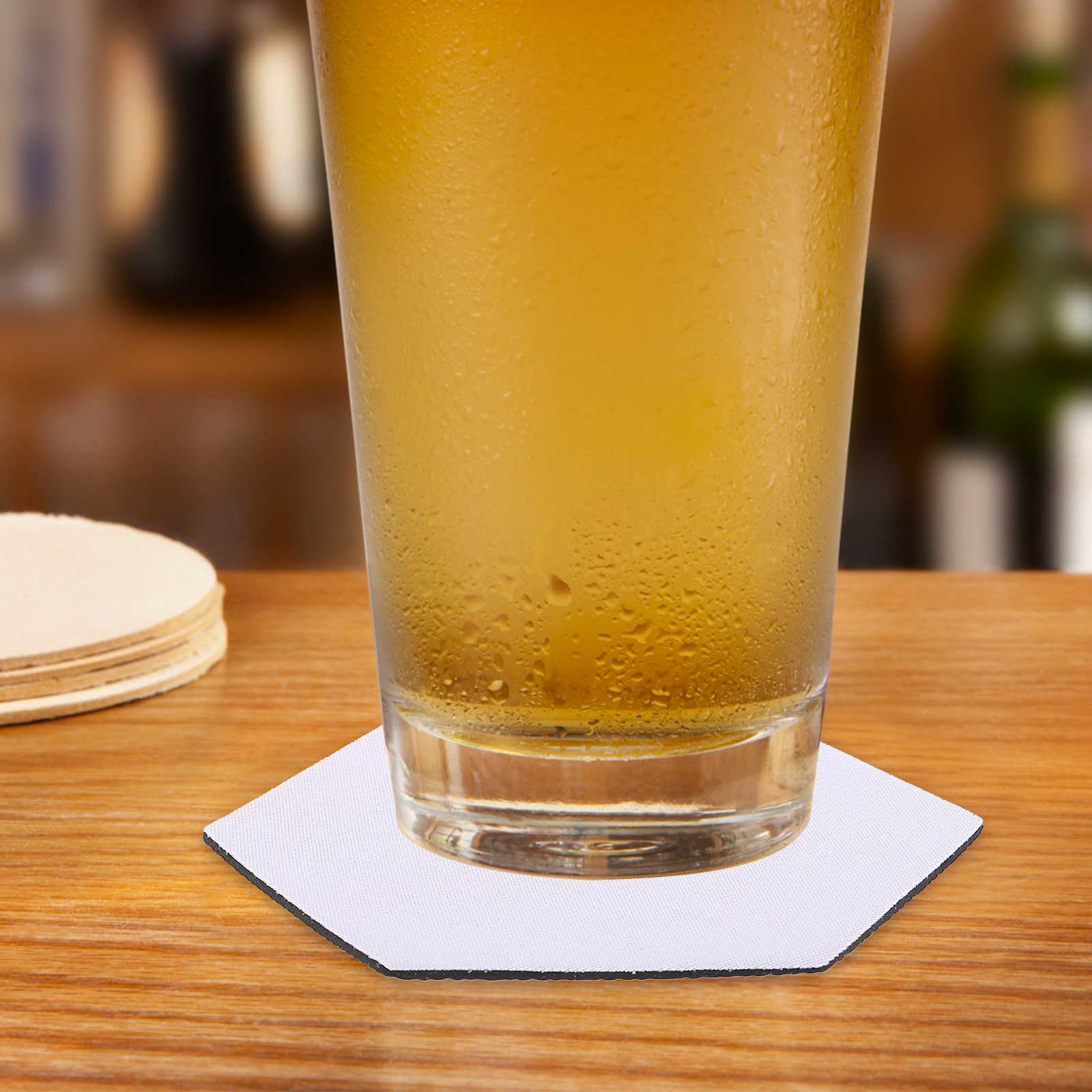 10 قطع من حاملات الأكواب البيض - مراجعة Coaster Sublimation Blank وسعره