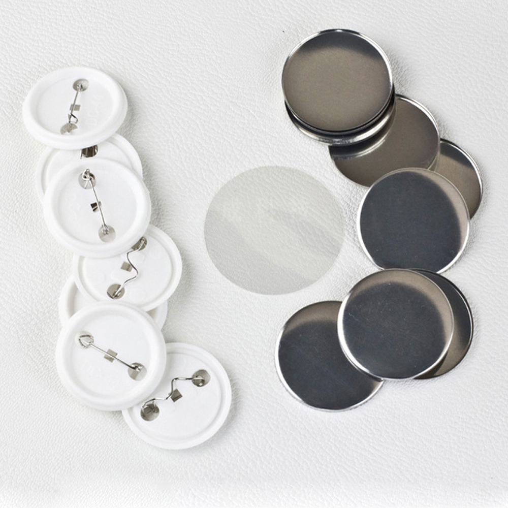 100 قطعة/المجموعة البلاستيك فا - مراجعة Button Badge Blank وسعره